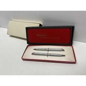 Vintage Kreisler Ladies' Set Viceroy Chrome 19700 Pen & Pencil Set With Box NOS